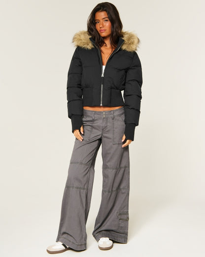 Quilted Jacket with Hoodie