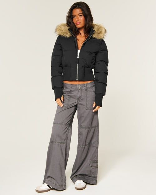 Quilted Jacket with Hoodie