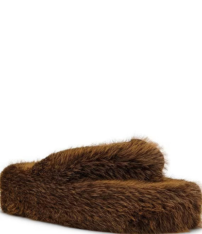 STEVE MADDEN Women's Fizzy Faux Fur Slippers