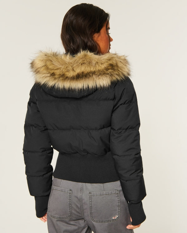 Quilted Jacket with Hoodie