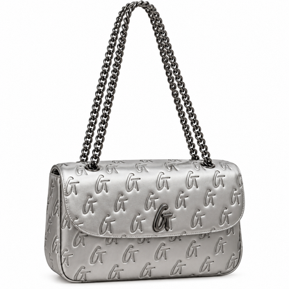 Signature Embossed Shoulder Bag