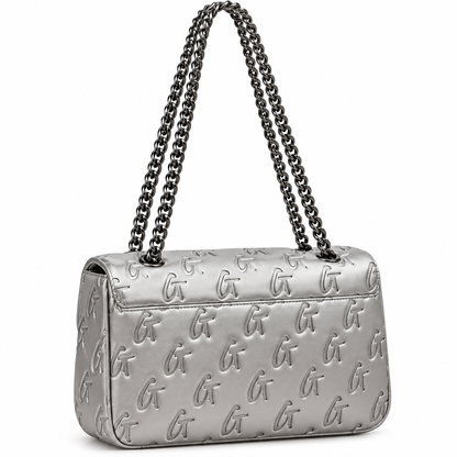 Signature Embossed Shoulder Bag