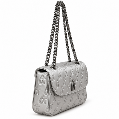 Signature Embossed Shoulder Bag