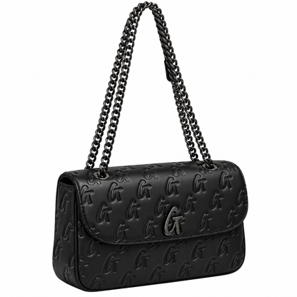 Signature Embossed Shoulder Bag