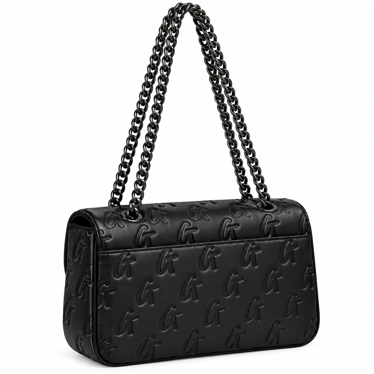 Signature Embossed Shoulder Bag
