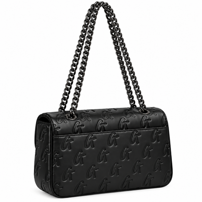 Signature Embossed Shoulder Bag