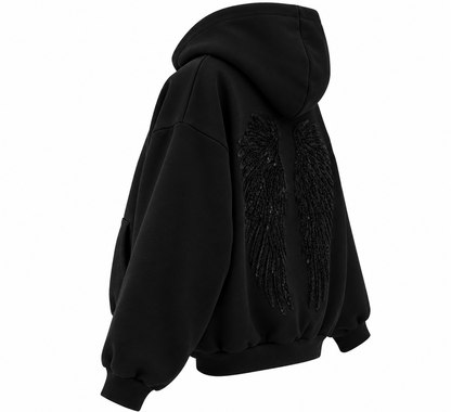 Angel Wings Sequin Hoodie