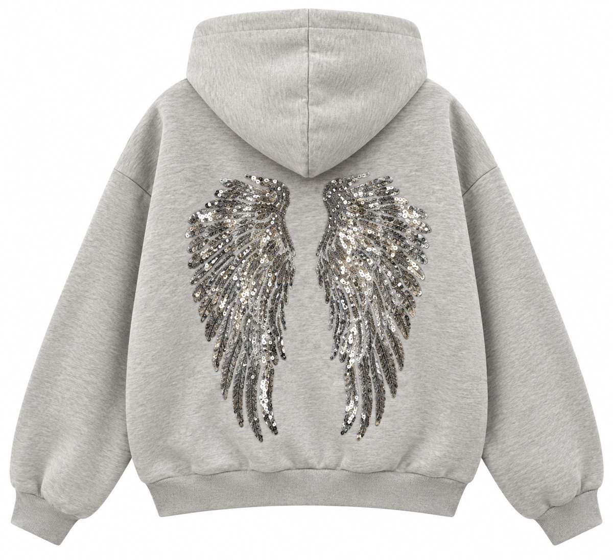Angel Wings Sequin Hoodie