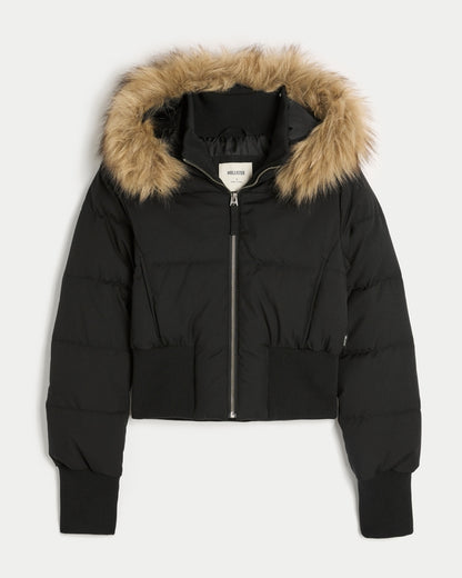 Quilted Jacket with Hoodie